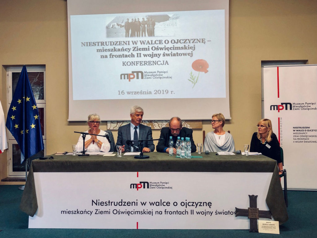 Konferencja „Niestrudzeni w walce o ojczyznę – mieszkańcy Ziemi Oświęcimskiej na frontach II wojny światowej” w Oświęcimiu – wrzesień 2019 r.