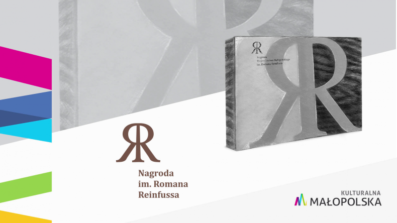 Grafika prezentująca nagrodę województwa małopolskiego.