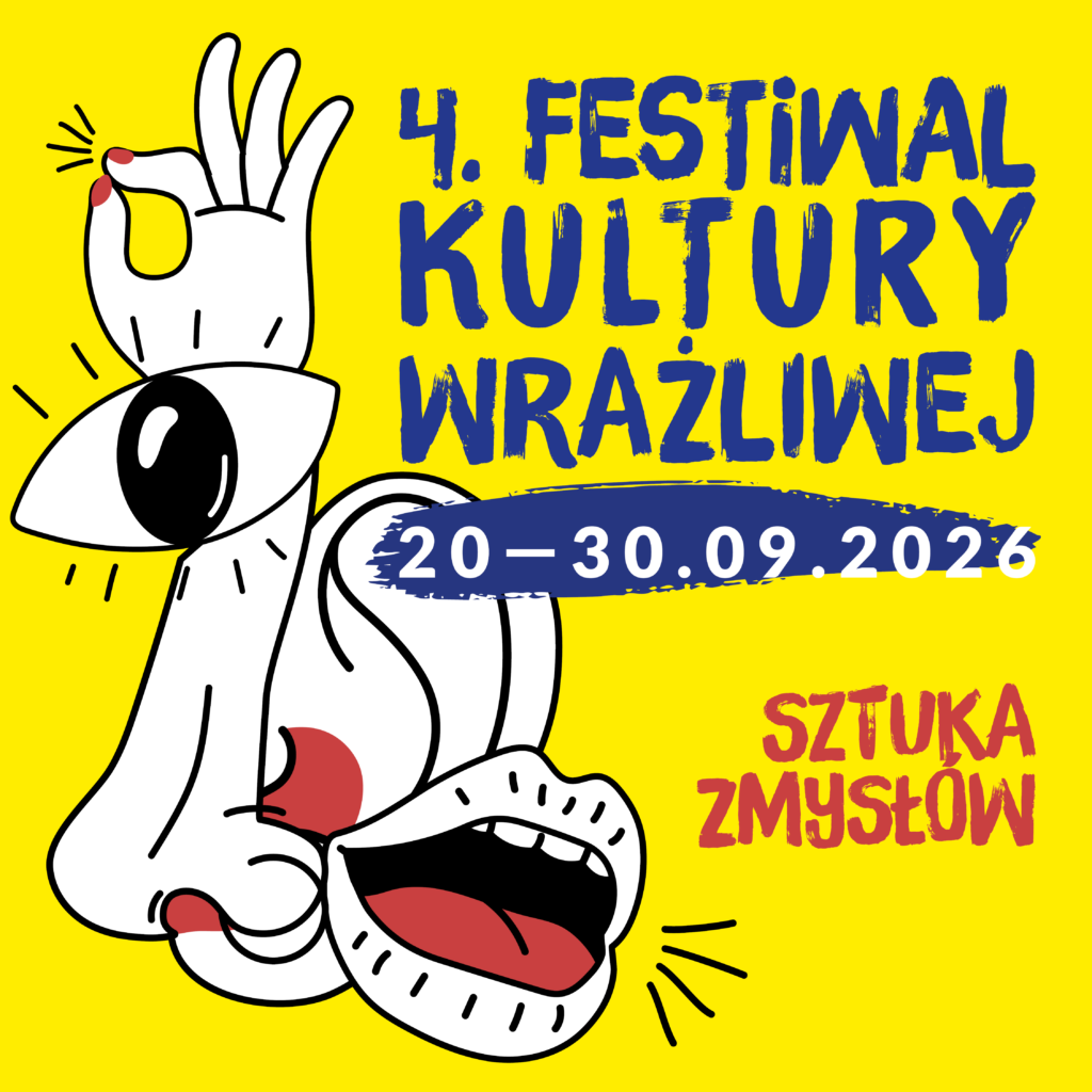 Plakat informujący o festiwalu kultury wrażliwej