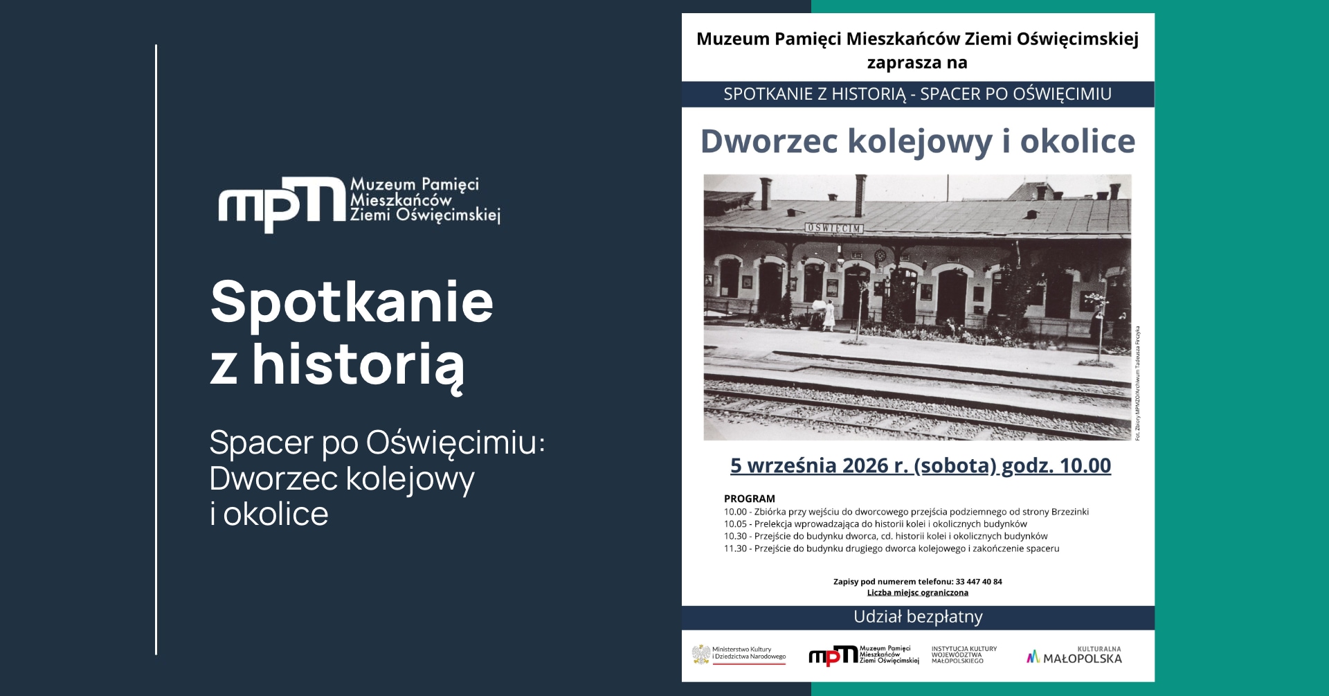 Grafika prezentująca wydarzenie w muzeum
