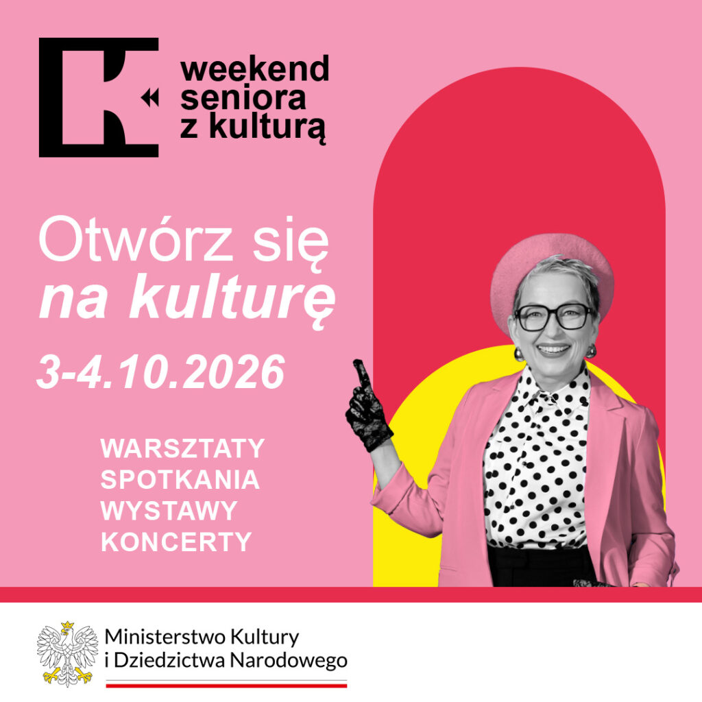 W dniach 3-4 października 2026 r. po raz kolejny przyłączamy się do ogólnopolskiej akcji „Weekend Seniora z Kulturą”. Z tej okazji zapraszamy do bezpłatnego zwiedzania naszej wystawy stałej w Muzeum Pamięci Mieszkańców Ziemi Oświęcimskiej.