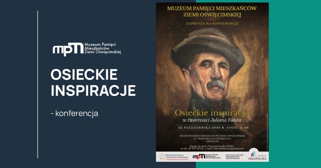 Grafika informująca o konferencji pod tytułem "Osieckie Inspiracje" w Muzeum Pamięci